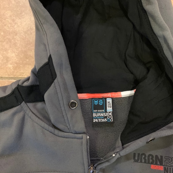 Men’s Burnside Full Zip Hoodie Sweater - Picture 2 of 2